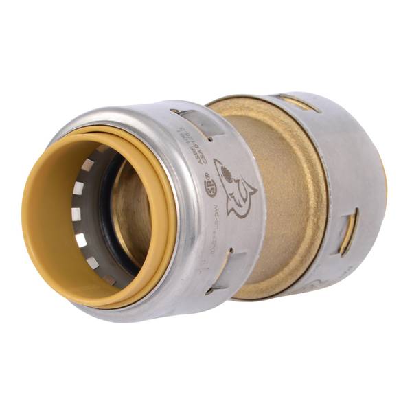 SharkBite Max 1" Brass Push-to-Connect Coupling Fitting