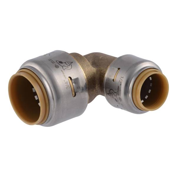 SharkBite Max 3/4"x1/2" Push-to-Connect Brass 90-Degree Reducing Elbow Fitting