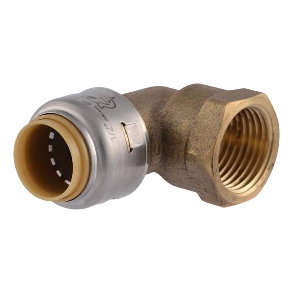 SharkBite Max 1/2" Push-to-Connect x FIP Brass 90-Degree Elbow Fitting