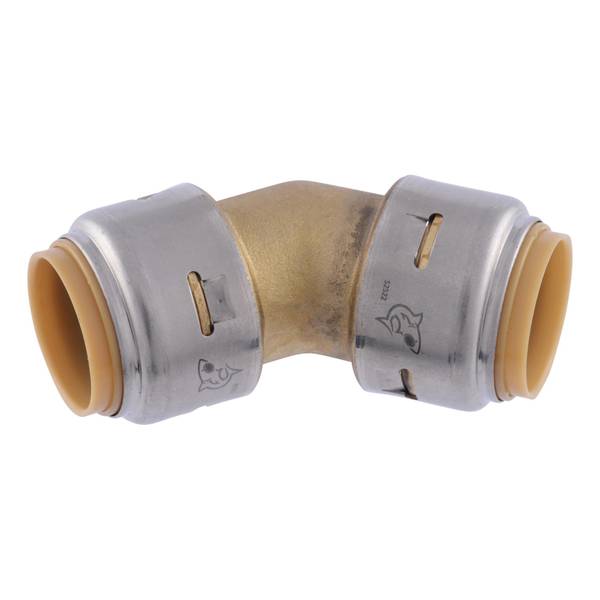 SharkBite Max 3/4" Brass 45-Degree Push-to-Connect Elbow Fitting