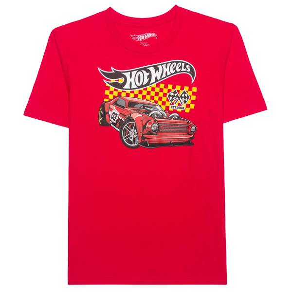 Photo of Boy's Hot Wheels Red Racer Checkered Tee