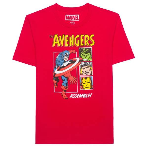 Photo of Boy's Marvel Avengers Assemble! Retro Graphic Tee