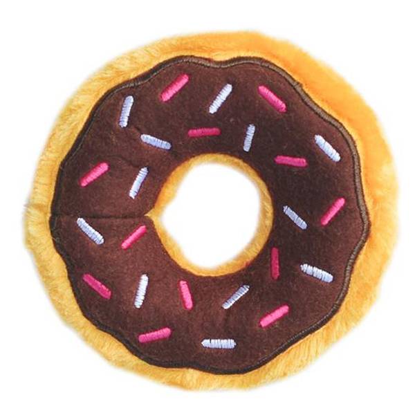 Photo of Small Toy Donutz Jr Chocolate Dog Toy