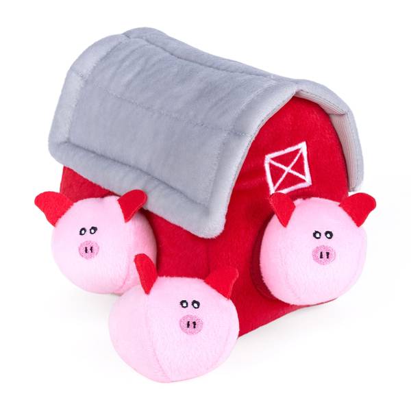 Photo of Medium Burrow Pig Barn Dog Toy