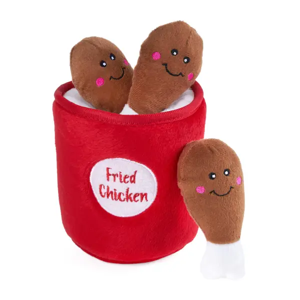 Zippy Paws Medium Burrow Chicken Bucket Dog Toy - 04501867