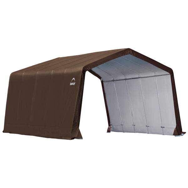 Photo of 20' x 12' x 8' Brown 3-in-1 Run-in Shelter