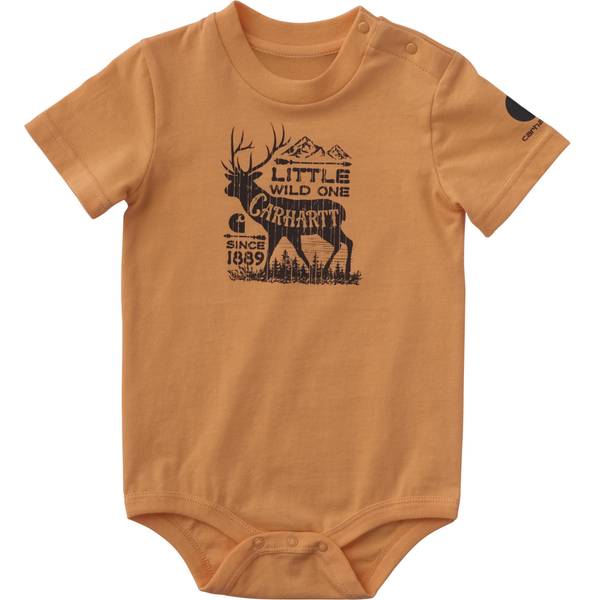 Photo of Infant Boy's Short Sleeve Deer Bodysuit