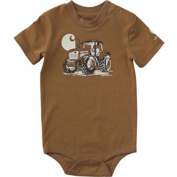 Photo of Infant Boy's Short Sleeve Tractor Bodysuit