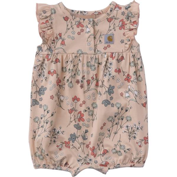 Photo of Infant Girl's Sleeveless Floral Print Romper