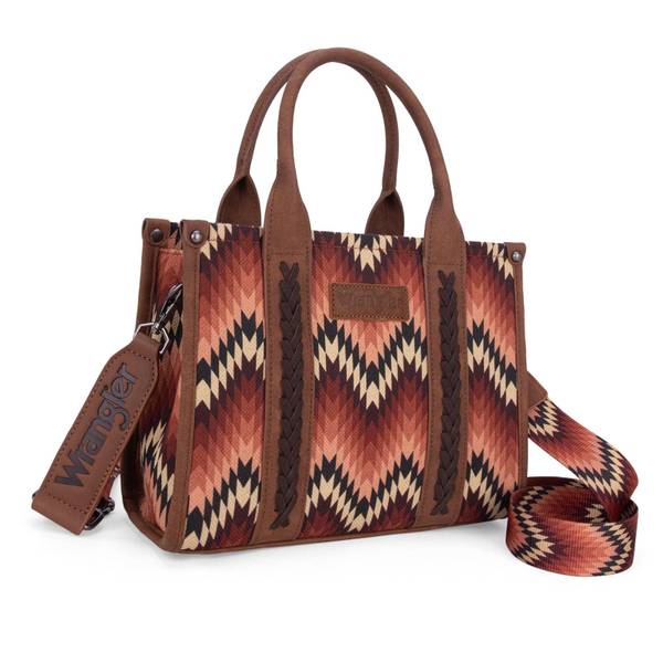Wrangler Southwest Geo Dual Sided Tote/Crossbody - WG2211-8120S-BR