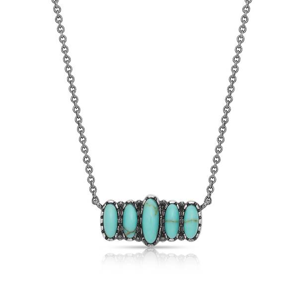 Photo of Turquoise Quint Bar Necklace