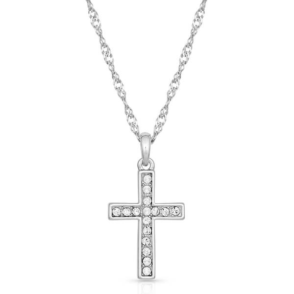 Photo of Rhinestone Cross Necklace