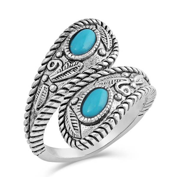 Photo of Balancing The Whole Turquoise Open Ring