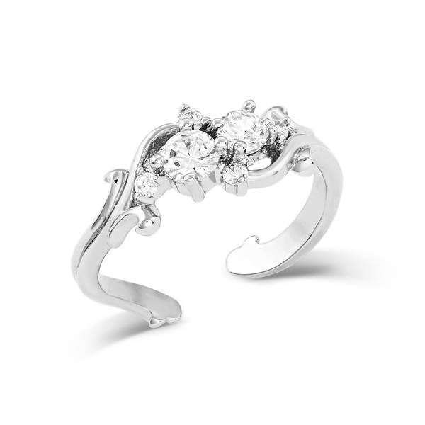 Photo of Fiery Ice Silver Crystal Ring