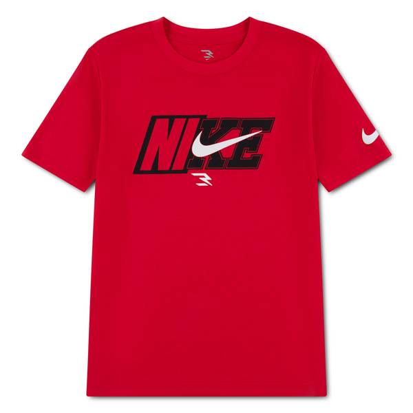 Photo of Boy's Spliced Swoosh Short Sleeve Tee