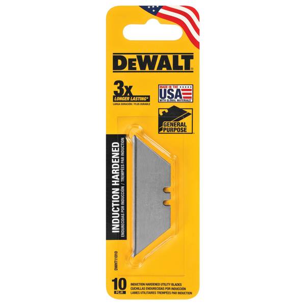 Photo of Bi-Metal Induction Hardened Utility Knife Blade, 10-Pack