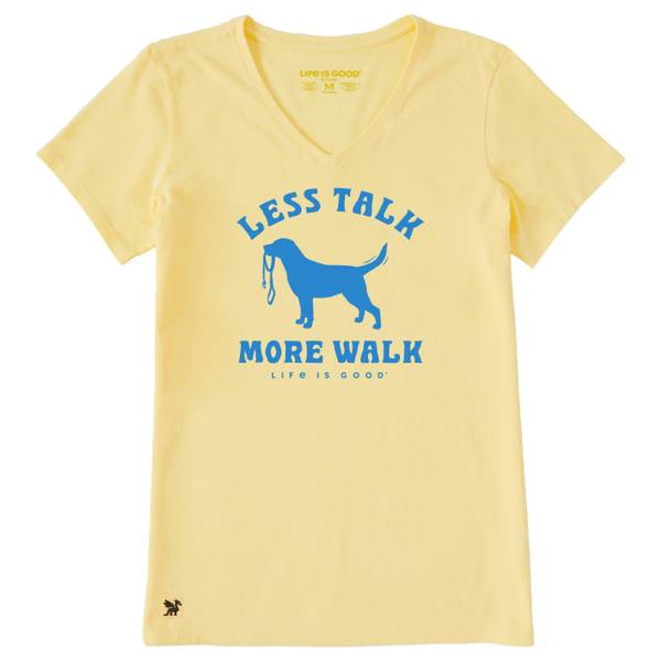 Photo of Wms Less Talk More Walk Leash SS Yellow
