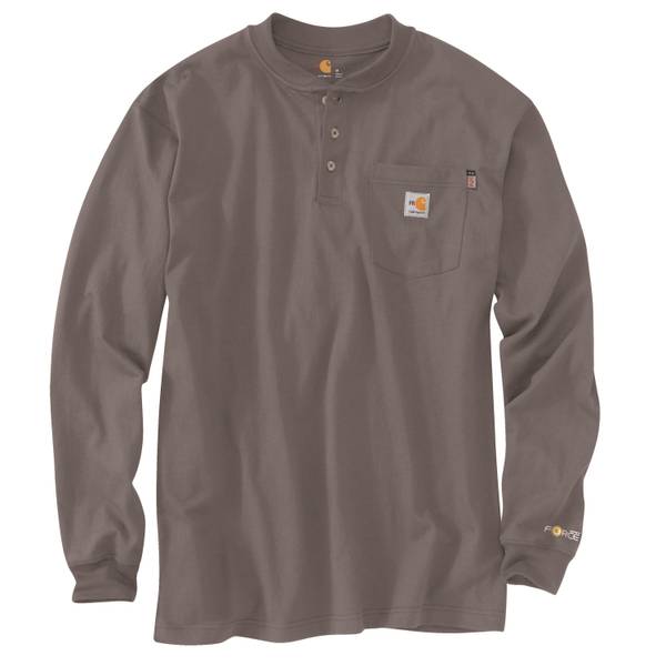 Carhartt Men's Flame-Resistant Force Dearborn Loose Long Sleeve Henley