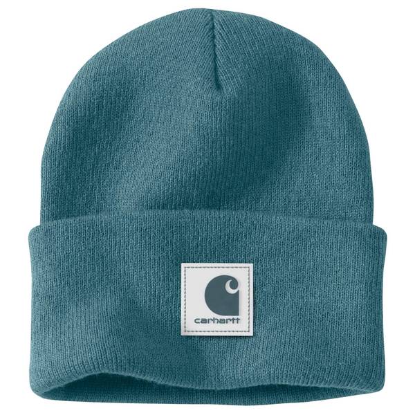 Carhartt Men's Knit Rubber Patch Beanie | Harbor Teal