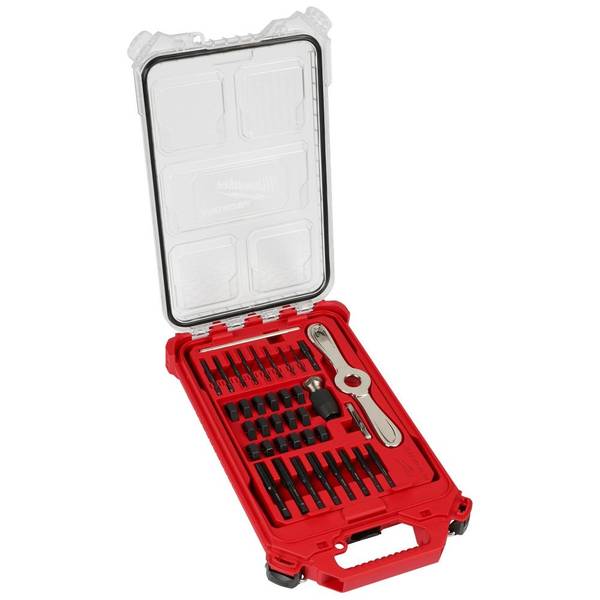 Photo of 38-Piece SAE Tap & Die PACKOUT Set with HEX-LOK 2-in-1 Handle