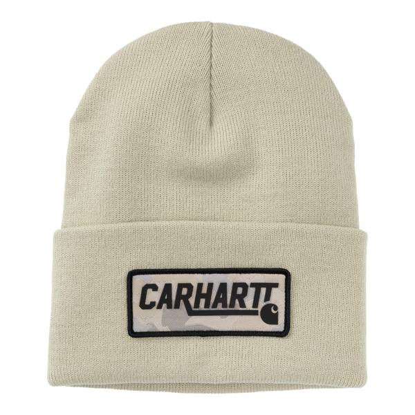 Carhartt Menâs Camo Patch Cuffed Beanie