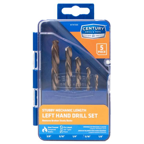 Photo of 5-Piece Left Hand Drill Bit Set