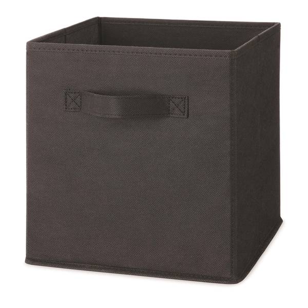 Photo of 11" Black Collapsible Fabric Storage Cube