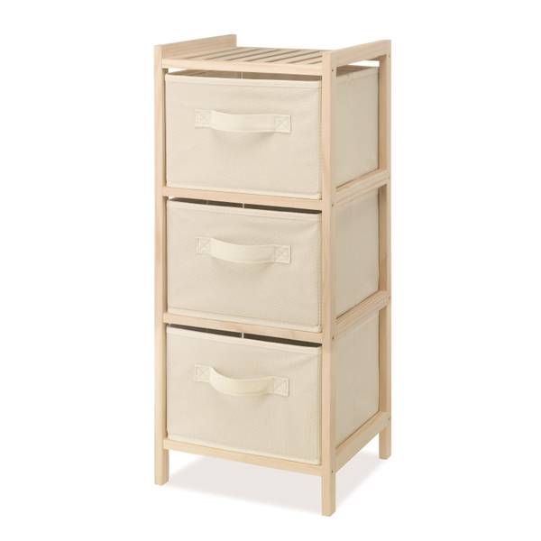 Photo of 3-Drawer Natural Wood Chest