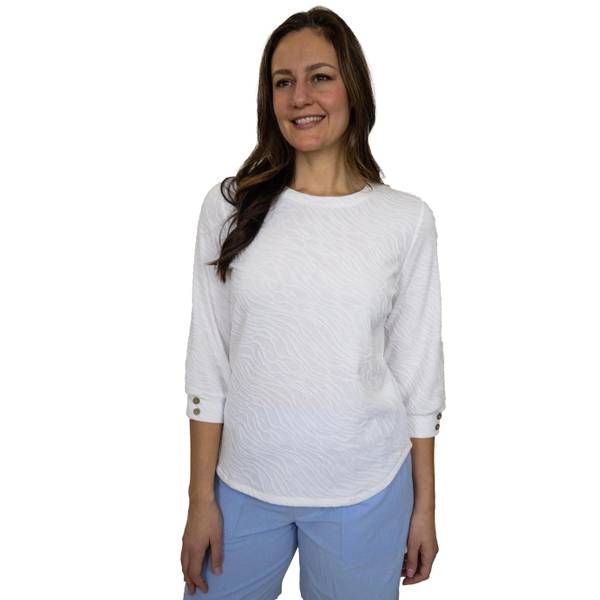 Photo of MS 3Q Slv Puff Btn Cuff Black Beauty