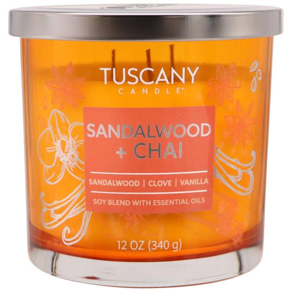 Photo of 12 oz Sandalwood + Chai Candle