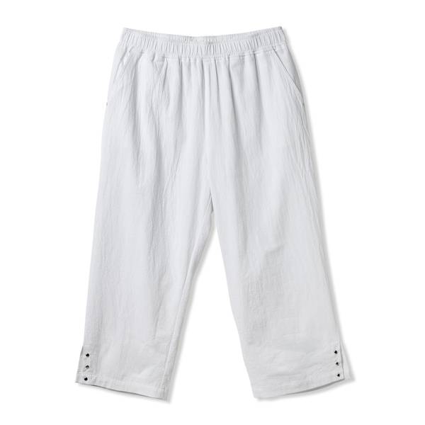 Photo of MS Pullon Capri w/Rivets Bright White