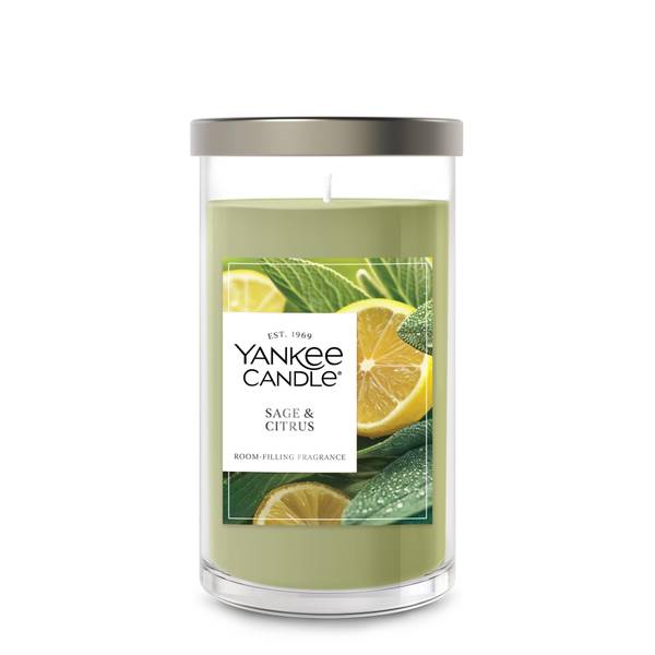 Photo of 13 oz Sage and Citrus Pillar Candle