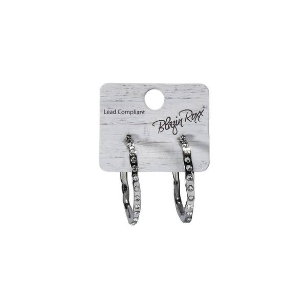 Photo of Earrings, Hoops with Rhinestone Accents