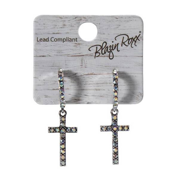 Photo of Women's Earrings, Inlayed Crosses