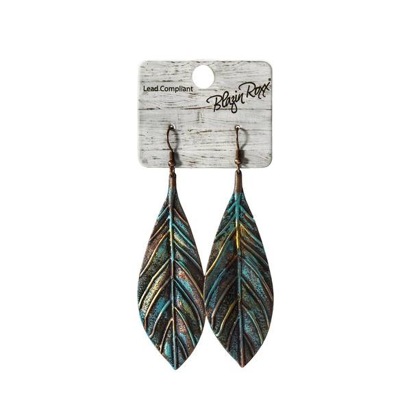 Photo of Feathers Patina Earrings