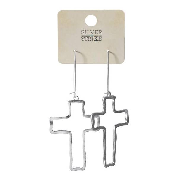 Photo of Women's Outline Crosse Earrings