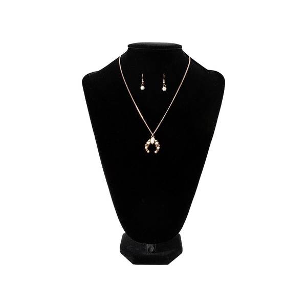 Photo of Women's Necklace Set, Ivory and Copper Squash Blossom