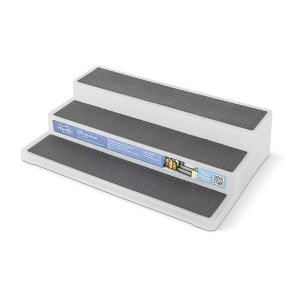 Photo of 3-Tier Non-Skid Shelf Organizer - Charcoal