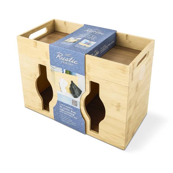 Photo of Bamboo Plastic Bag with Tray Organizer
