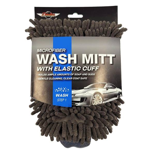 Photo of Microfiber Wash Mitt with Elastic Cuff