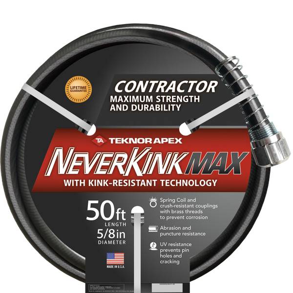 Photo of 5/8" x 50' Contractor Heavy-Duty Kink Free Vinyl Coiled Hose