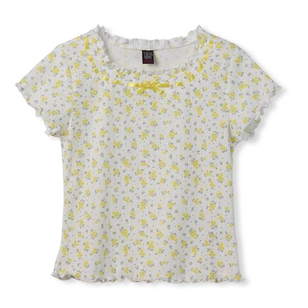 Photo of Girls Square Neck Lace Trim Top