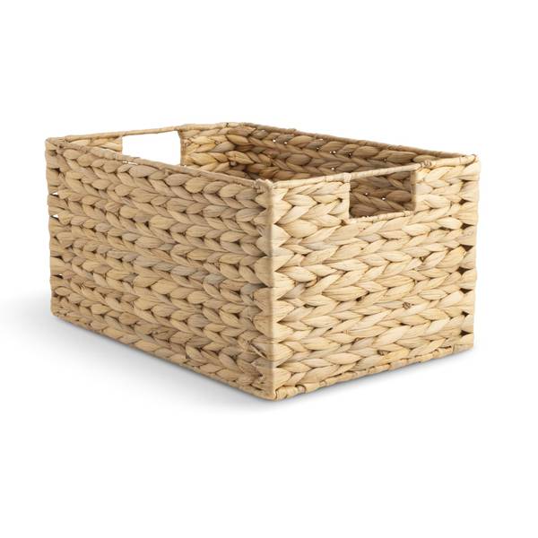 Photo of 15.4"x11" Straw Basket with Handles - Natural