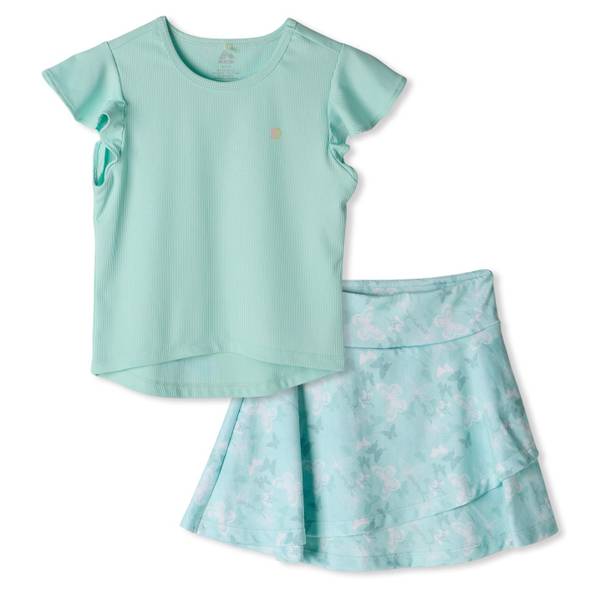 Photo of Girl's Mint Rib Tee Skort Set
