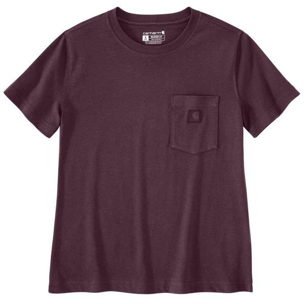 Carhartt Women's Irvine Relaxed T-Shirt, Medium, Deep Cherrywood