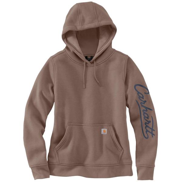 Carhartt Women's Sawyer Script Logo Sweatshirt | Stone Brown | M