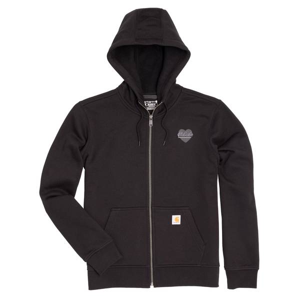 Carhartt Women's Marquette Heart Full-Zip Sweatshirt | Black | Small