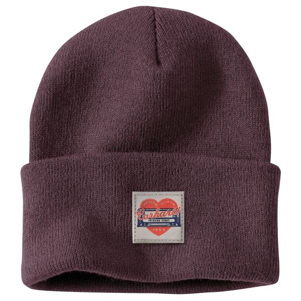 Photo of Women's Knit Heart Patch Beanie