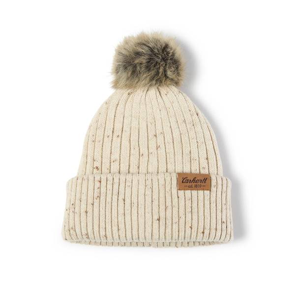 Carhartt Women's Wool Blend Cuffed Beanie | Oatmilk Nep