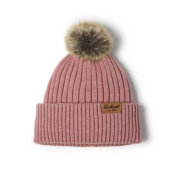 Carhartt Women's Wool Blend Cuffed Beanie | Rose Tint Nep